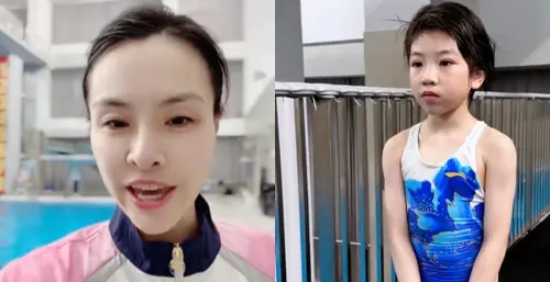 吴敏霞母女跳水